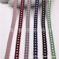 [Three Top Reben] Ada Stok 1cm Gelombang Tepi Reben Reben Grid Persegi Kecil Reben DIY Bow