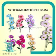 1 PCS (6 HEAD) ARTIFICIAL BUTTERFLY DAISY / Artificial Flower of Daisy / Flower For Wedding Decorati