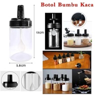 Kitchen Spice Holder Bottle Multipurpose Sugar Spoon Glass Bottle With Airtight Spoon Lid/Kitchen Spice Holder Bottle+Spoon