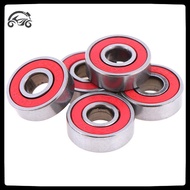 [8C11] 5Pcs Red ABEC-7 608RS Skateboard Roller Sealed Ball Bearings 8x22x7mm [8C]