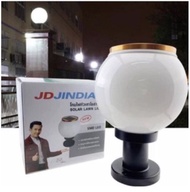 โคมไฟJD โคมไฟโซลาร์เซลล์ JD-X70 JD-X75 Jindian กดสลบสีได้ทั้งขาวและวอมไวท์ โคมไฟหัวเสาทรงกลม ใช้พลัง