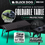 [ READY STOCK COD ] BLACKDOG Camping Table IGT Meja khemah lipat masak cook Outdoor Portableadjustab