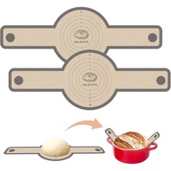 Silicone Bread Sling for Dutch Oven, 2 PCS Non-Stick & Easy Clean Reusable Sourdough Mat, Sourdough 