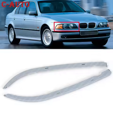 Auto Front Side Headlight Lower Moulding Trim For BMW 5 Series E39 525i 528i 530i 540i M5 5113816880