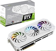 ASUS ROG STRIX NVIDIA GeForce RTX™ 3080 White OC Edition Gaming Graphics Card (PCIe 4.0, 10GB GDDR6X, HDMI 2.1, DisplayPort 1.4a, White color scheme, Axial-tech Fan Design, 2.9-slot, Super Alloy Power