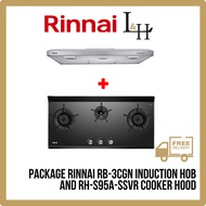[BUNDLE] Rinnai RB-3CGN Induction Hob and RH-S95A-SSVR Cooker Hood