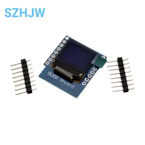 0.66 inch OLED LED LCD Dispaly Shield Compatible for WEMOS D1 MINI ESP32 64X48 0.66 inch Display 0.6