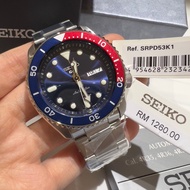 [ SEIKO 5 ]❤️💙 SEIKO 5 MEN SPORT AUTOMATIC WATCH MODEL SRPD53K1