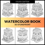 ColourCrafters Watercolour Drawing Book Storefront 3D 200gsm 300gsm Watercolour Paper