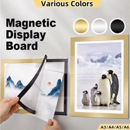 5 PCS A3/A4/A5/A6Magnetic Frame Display Board Wall Sticker Photo Certificate Framework Wall Magnetic