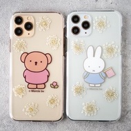 【Pinkoi x miffy】押花iPhone手機殼 兩入組-米菲&波里斯熊