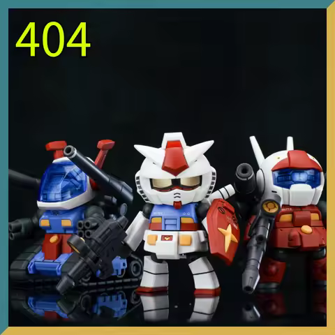 404 Model Play Desktop V Battle Q Edition RX-78 GM GUNTANK Set Mobile Model Figures Toys Collection 