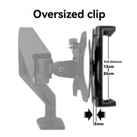AAAF Universal Portable VESA Clip VESA Flat Clamp Stand for 7-15in Tablets for IPad,4-7in Folding Sc