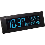Seiko Clock Seiko Clock Table Clock Alarm Clock Radio Digital AC Color LCD Series C3 01: Black Body 