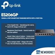 TP-LINK ES206GP OMADA 6-Port GIGABIT EASY MANAGED SWITCH WITH 4-Port POE+