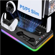 PS5&PS5 Slim&PS5 Pro Cooling Stand with Dual Cooling Fans for PS5&PS5 Slim&PS5 Pro Console PS5 Acces