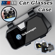 Volkswagen Car Glasses Case Sunglasses Clip Multi Functional Card Holder Tickets Holder Car Sunshade