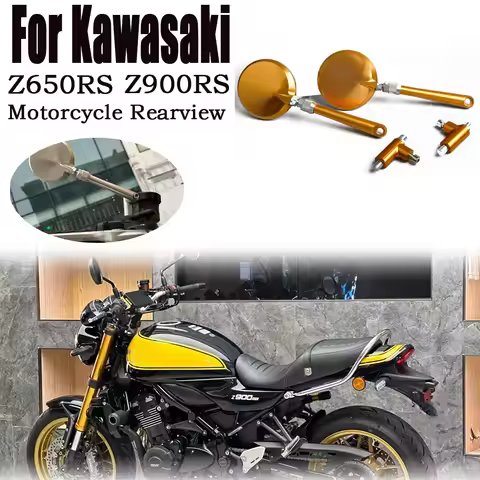For Kawasaki Z900RS Motorcycle Rearview Z 650 RS Z650 RS Mirrors Side Mirror Accessories Anti-Glare 
