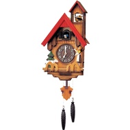 Rhythm Rhythm Large Wall Clock Time-Telling Cooing Clock European-Style Creative Cuckoo Children's Pendulum Clock Wooden Clock Living Room Office Knock Suzuki House Clock...