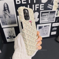 Goyard Style Leather Phone Case Creative Semi-Enclosed Protection for   17/16/15/14/13/12/11 Mens Fa