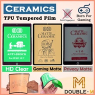 iPad Mini 7/Air 7 13" 2025/11/10/Pro 12.9, 2/3/4/5/6/7/8/9 10.2,10.5 Matte & Clear Soft Ceramic Film