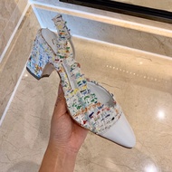 High-Heeled Shoes - Mixed Sheepskin Upper, Silk-Lined, 6.5cm Heel, Genuine Leather Sole, Custom Size