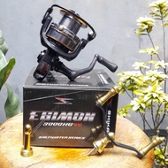 Shikari Egimon 3000 Reel Saltwater Power Handle Bonus Handle and Stand