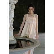 "Aphrodite" Lace trim layered dress