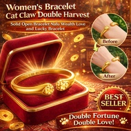 BFF Double Harvest Bracelet Lucky Open Solid Bracelet Nafu Cat Claw Women's Bracelet