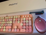 Mofii糖果色鍵盤滑鼠套裝 USB連接