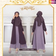 NIBRAS GAMIS FAIDAA LILAC/ NIBRAS PROMO/ FAIDAA GAMIS ANAK PLUM/ GAMIS