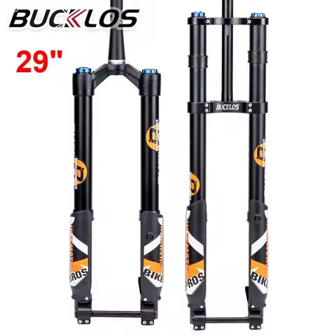 BUCKLOS E-bike Inverted Suspension Fork 29 Inch MTB Mountain Bcycle Air Forks Shockproof AM/FR/DH/XC