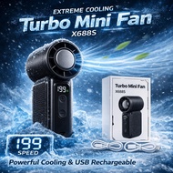 DF-97 199Speed Ultra Mini Turbo Handle Fans Mini Fan Neck Fan 199 Speed Turbo Cooling Rechargeable L