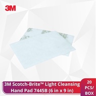 3M Scotch-Brite Light Cleansing Hand Pad 7445B (6 in x 9 in)  (20Pcs/ Box)