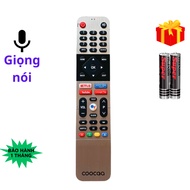 Remote điều khiển tivi COOCAA Mã 02 giọng nói điều khiển TV COOCAA - Tặng kèm pin