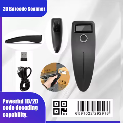 Portable Bluetooth Barcode Scanner Handheld 1D/2D Code Wireless Barcode Scanner Supermarket Logistic