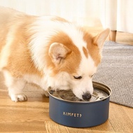 Dog Bowl Dog Bowl Stainless Steel Suspended Water Bowl Dog Drinking Water Not Wet Mouth Dog Food Bow