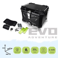 EVO 35L Motorcycle Aluminium Top Box (Black)
