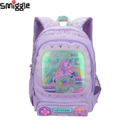 Australia Smiggle Original Children's Schoolbag Girls Backpack Cartoon Gamepad Purple Unicorn 14 Inches New Fashion Kids' Bags