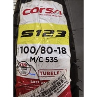 CORSA TYRE S123 90/90-18 / 100/80-18 /110/80-18 TUBELESS TYRE