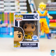 Original Funko Pop Racing Figure : Ayrton Senna (Lotus Racing Suit) 10 - Funko Shop Exclusive Stamp