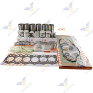 6DR5 Overhaul Rebuild Kit For Mitsubishi Piston Cylinder Liner Full Gasket Set Engine Parts 31617-00