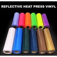 [READY STOCK] REFLECTIVE HEAT PRESS VINYL / REFLECTIVE VINYL / HEAT PRESS MATERIAL / HEAT TRANSFER V