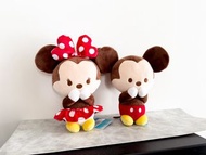包郵 日版一對 Disney Mickey Mouse 米奇米妮老鼠  18cm 結婚公仔