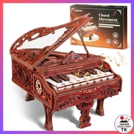 [From Japan]FUNPOLA 3D Puzzle Moving Piano Wooden Puzzle 3D Puzzle Playable Model Toy Articulated Mo