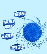 (1 Piece) Magic Auto Toilet Bowl Cleaner Blue Bubble Flush Bathroom Clean Individual Packaging