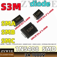 S3M Diode SMA Patch SA 1N5408 S3M SMB SMC Rectifier Diode 1N5408 DO214AA DO214AB DO214AC