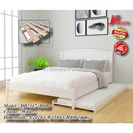 Yi Success Bieber Wooden Queen Bed Frame / Quality Queen Bed / Katil Queen Kayu / Wooden Double Bed / Bedroom Furniture
