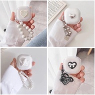 ins for Baseus E16 /E19 / E18 / E20 Case Cute Love/angel Pendant Transparent Silicone TPU Earphone C