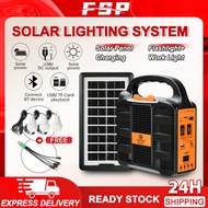 Solar Generator Solar Powered Generator Portable Solar Panel LED Bulb Outdoor Waterproof Emergency C